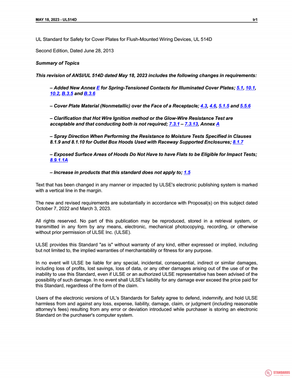 UL 514D PDF UL 514D PDF